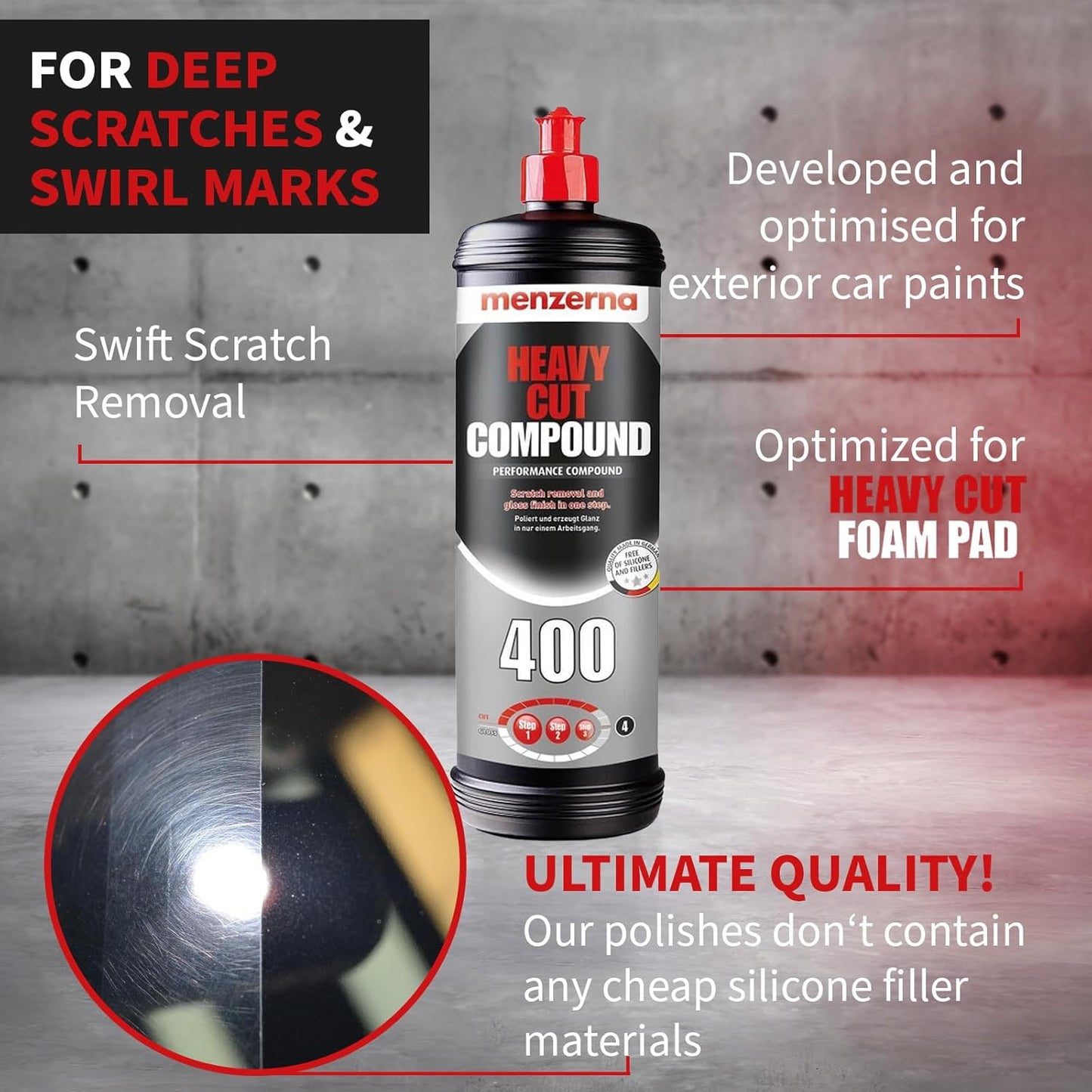 Menzerna Heavy Cut Polishing Compound 400/1L