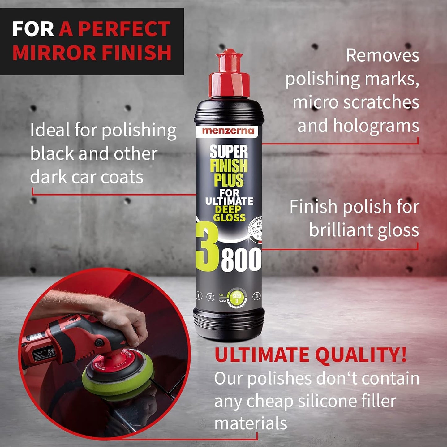 Menzerna 3800 Super Finish Plus Compound/1L