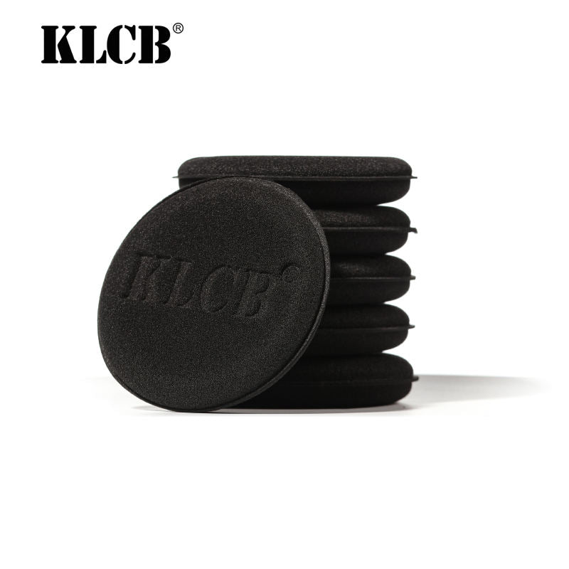 KLCB Circular Edge-pressed Waxing Sponge Car Applicator Polishing Sponge Wax Pad Car Cleaning Tools