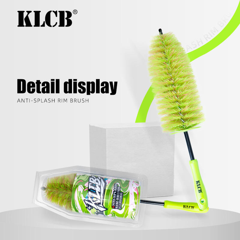 KLCB Anti-splash Rim Car Cleaning Brush Car Steel Wheel Detailing Car Wash Brushes