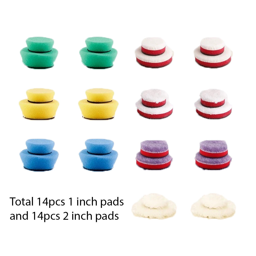 Mini 1 inch and 2 inch Polishing Pads Set