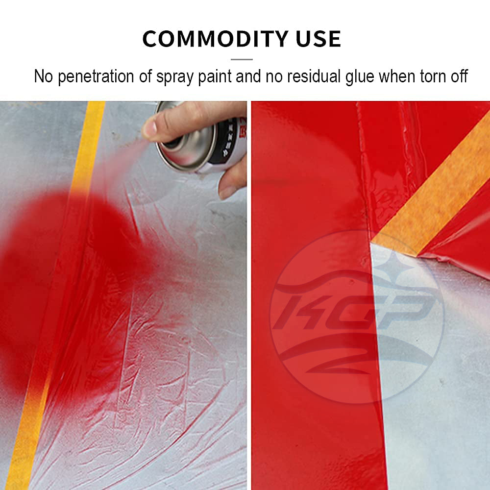 Pre-Tape Masking Film / Painter Tape Plastic Drop Cloth / Furniture Protection / Spray Painting Protection 110cmx25m
