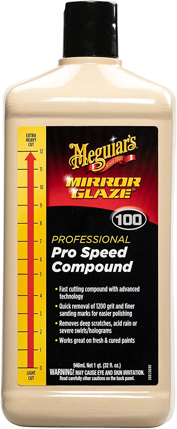 Meguiar’s M100 Mirror Glaze Pro Speed Compound, 32 oz