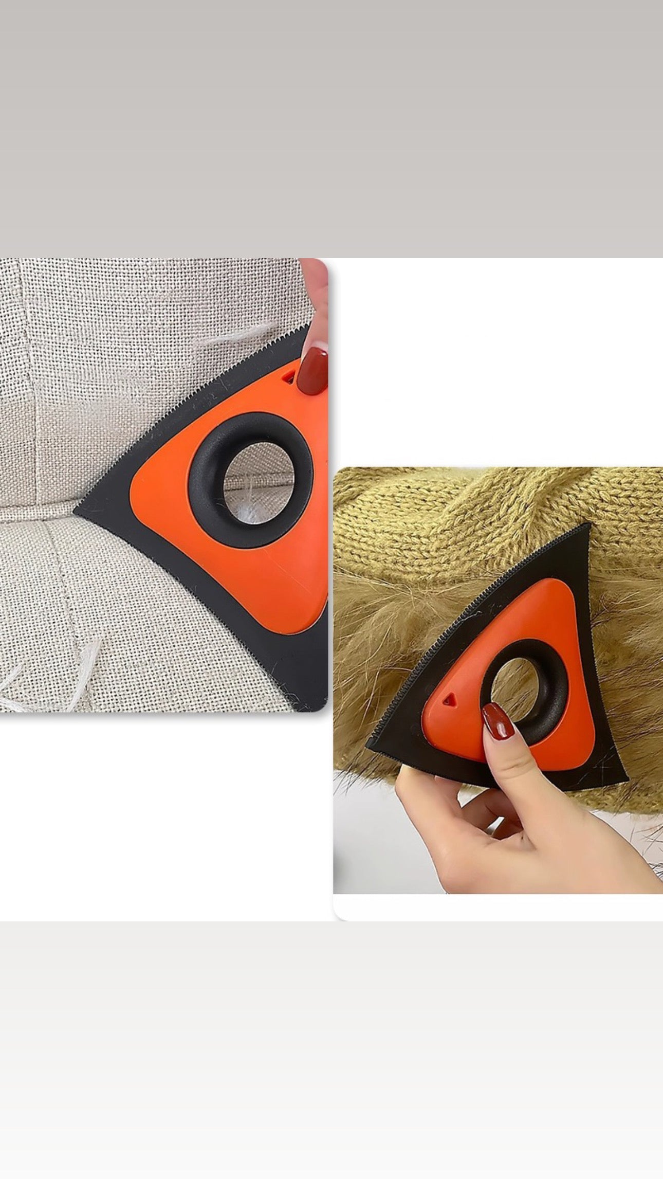 Triangle Pet Hair Remover for Car Detailing Supplies