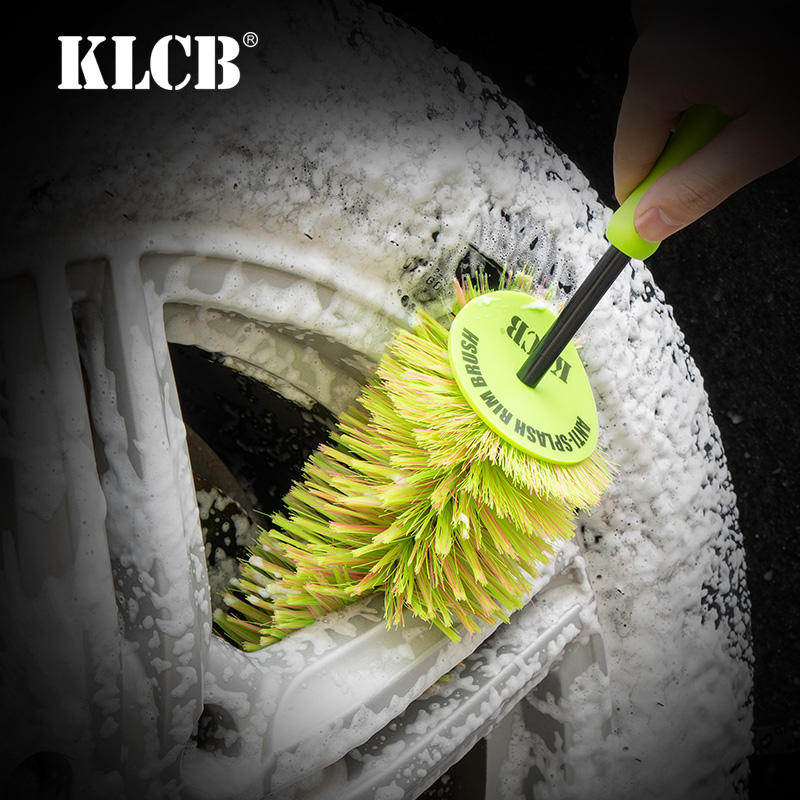 KLCB Anti-splash Rim Car Cleaning Brush Car Steel Wheel Detailing Car Wash Brushes