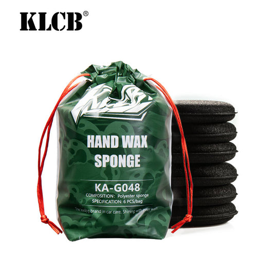 KLCB Circular Edge-pressed Waxing Sponge Car Applicator Polishing Sponge Wax Pad Car Cleaning Tools