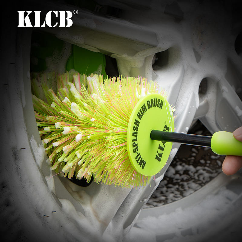 KLCB Anti-splash Rim Car Cleaning Brush Car Steel Wheel Detailing Car Wash Brushes