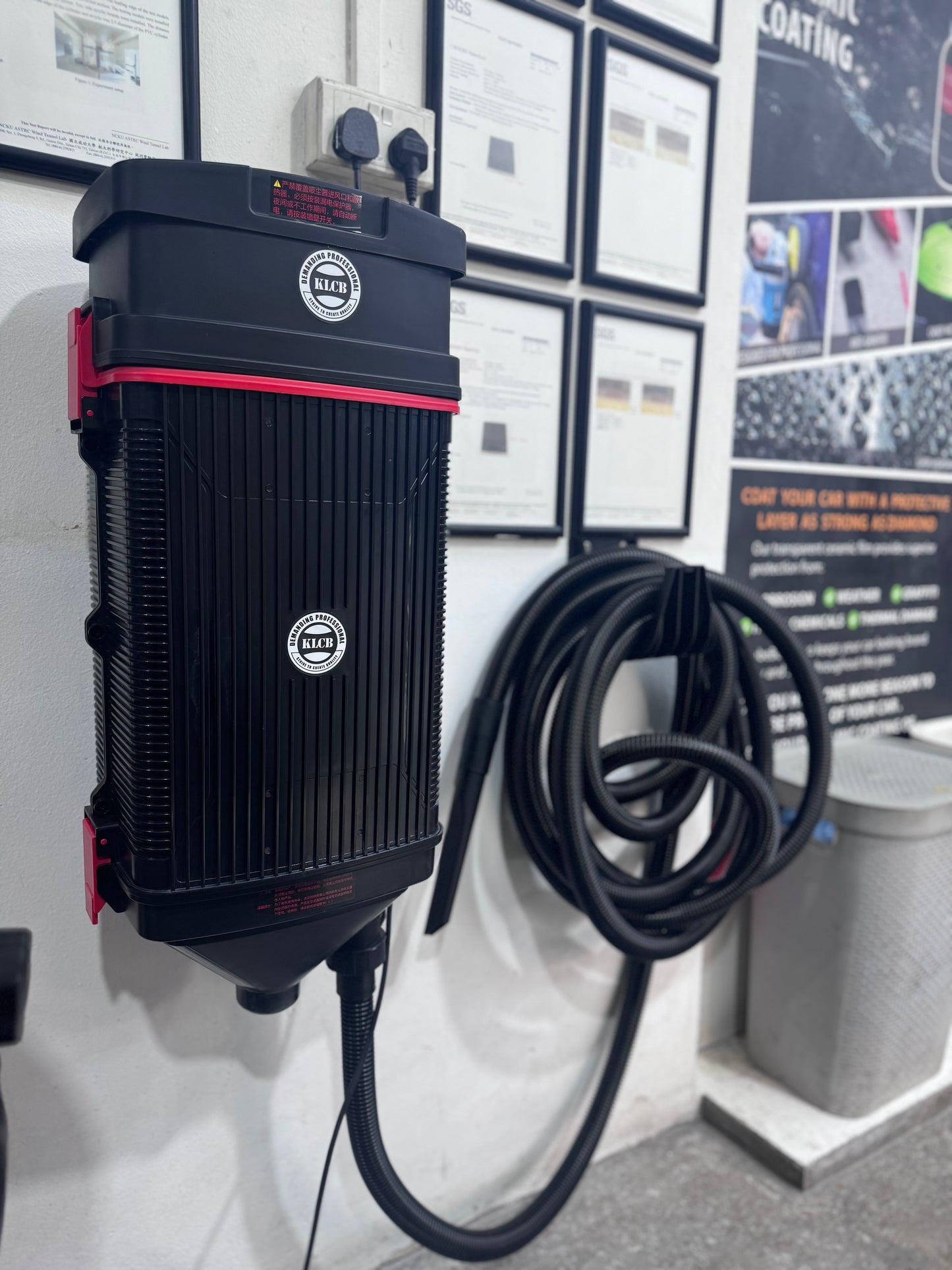 KLCB 1500W Wall Mount Vacuum Cleaner for Car Washing