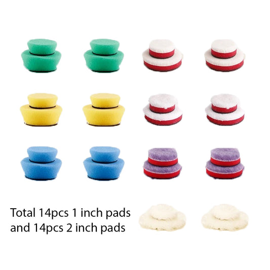 Mini 1 inch and 2 inch Polishing Pads Set