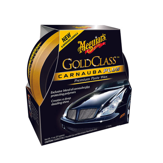 Meguiar's Gold Class Carnauba Plus Premium Paste Wax – Creates a Deep Dazzling Shine – G7014J, 11 oz