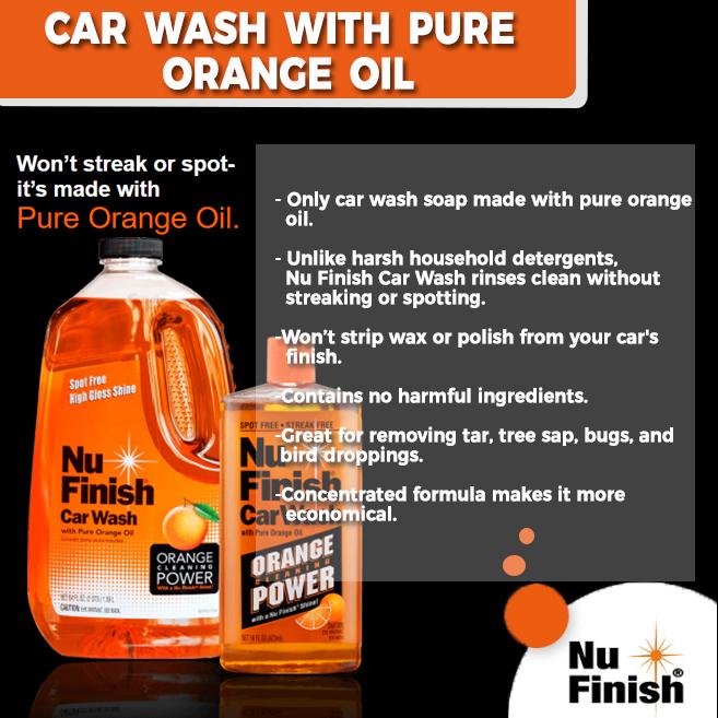 Nu Finish Car Wash With Orange Oil - 473ml