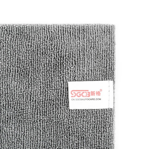 SGCB Edgeless Car Wash Drying Microfiber Towels 40x40cm,380gsm/Grey