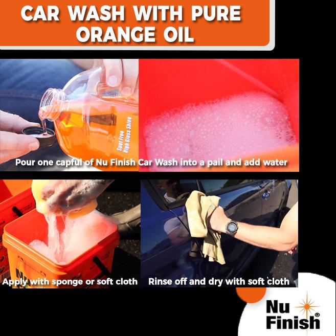 Nu Finish Car Wash With Orange Oil - 473ml