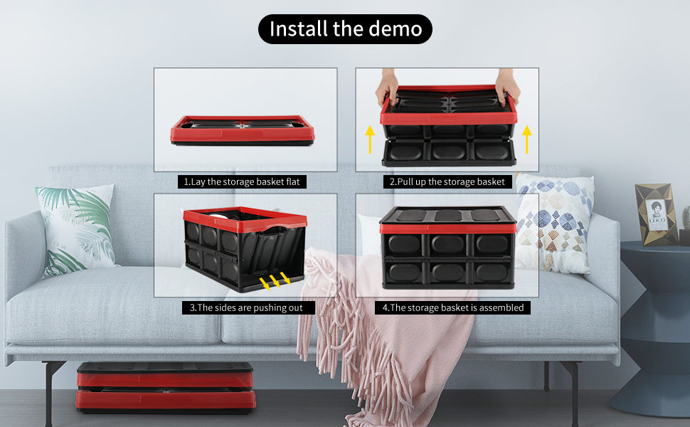 High Quality Foldable Container Box - Collapsible - with clip and without clip