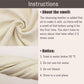 Original Chamois Leather Cloth for Car - Large Drying Towel Natural Shammy Towel Real Leather Washing Cloth Cleaning Towel Car