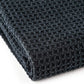 SGCB Waffle Weave Microfiber Car Wash Dry Detailing Towel 60x120cm/360gsm/black