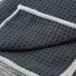 SGCB Waffle Weave Microfiber Car Wash Dry Detailing Towel 60x120cm/360gsm/black
