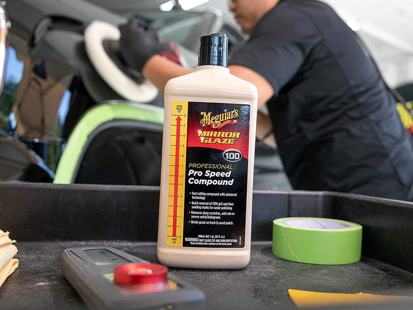 Meguiar’s M100 Mirror Glaze Pro Speed Compound, 32 oz